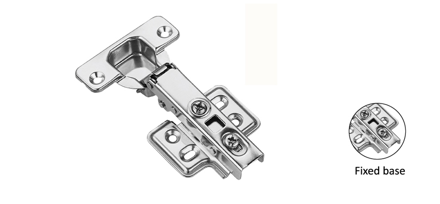 Stainless Steel Concealed Hinge,soft closing,Hydraulic,Fixed Base